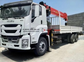 Автомобиль бортовой Isuzu VC66 6x4 с КМУ Sany Palfinger (8-тонная 5-секционная стрела)