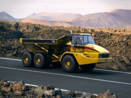 Шарнирно-сочленённый самосвал Caterpillar 740