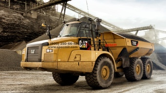 Шарнирно-сочленённый самосвал Caterpillar 735C