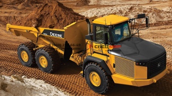 Шарнирно-сочлененный самосвал John Deere 410Е
